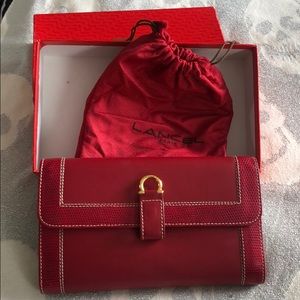✨SOLD Lancel NWT leather wallet, dust bag and box